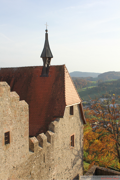 Reichelsheim mit Blick zum Schloss Reichenberg und dem Ortskern von Reichelsheim